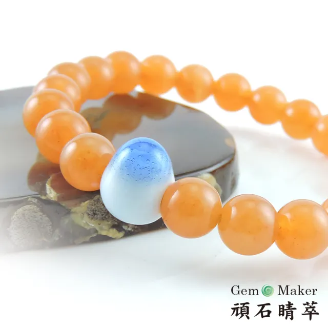 【GemMaker 頑石睛萃】黃東菱手工釉燒陶瓷手珠(17.5g)