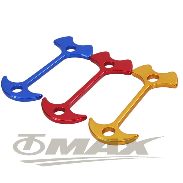 【omax】鋁合金魚骨地釘-加長版-8入(顏色隨機-速)