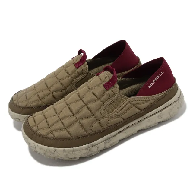 【MERRELL】休閒鞋 HUT MOC 2 男鞋 女鞋 棕 卡其 抗撕裂鞋面 懶人鞋 套入式(ML005529)