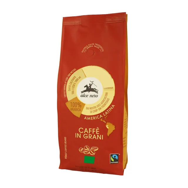 【alce nero尼諾】阿拉比卡摩卡咖啡豆500g(公平貿易)
