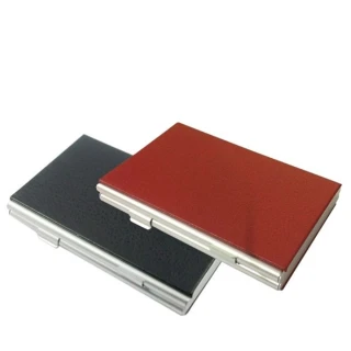 【DigiStone】仿皮革超薄型Slim鋁合金(2片裝雙層多功能記憶卡收納盒4SD+8TF)
