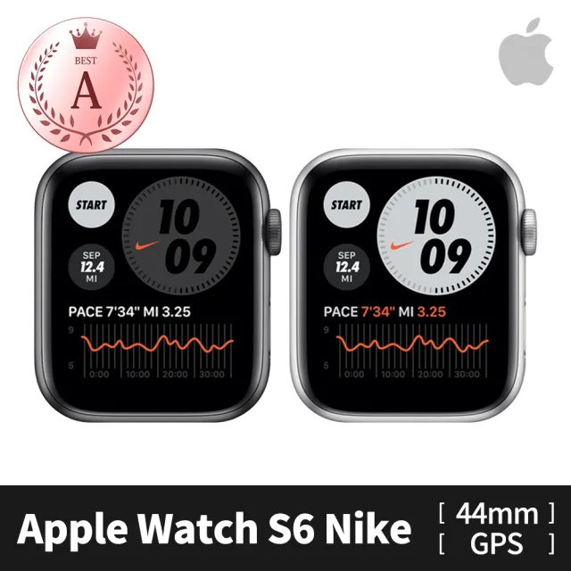 Apple 蘋果】A 級福利品Apple Watch S6 Nike GPS 44mm 鋁金屬錶殼(副廠