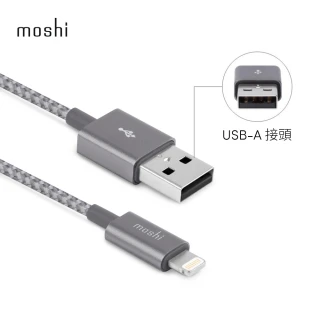 【Moshi】Integra Lightning to USB-A 充電線/編織傳輸線(iPhone充電線)