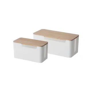 【JOEKI】木蓋電線收納盒-SN0310大號(電線收納盒 集線盒 電線收納 收納盒 充電線收納 充電線收納盒)