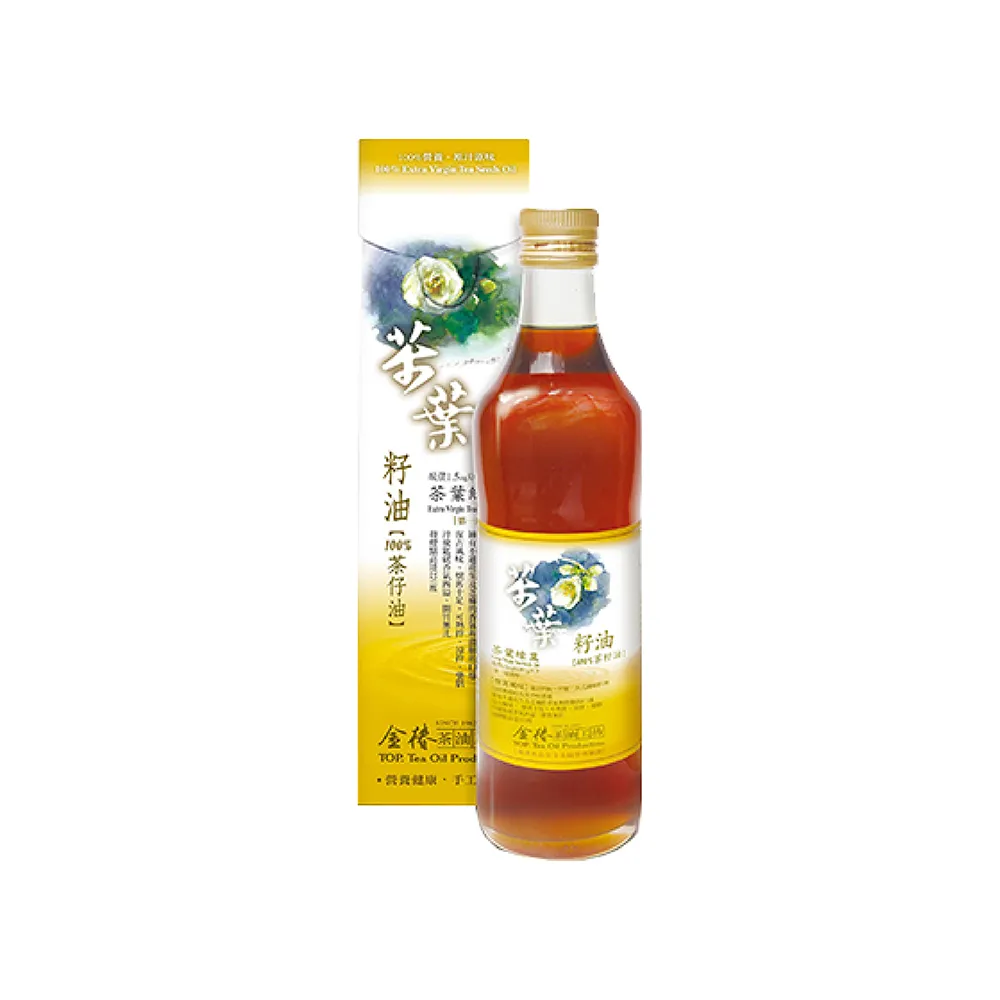 【金椿茶油工坊】茶葉綠菓 茶葉籽油(500ml/瓶)