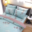 【LUST生活寢具】《維尼斯湖水》100%純棉、雙人5尺精梳棉床包/枕套/舖棉被套、台灣製