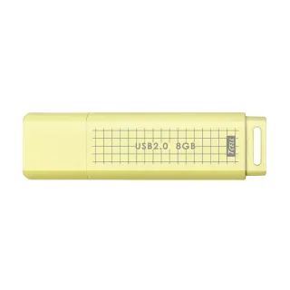 【TCELL 冠元】3入組-USB2.0 8GB 文具風隨身碟-奶油色