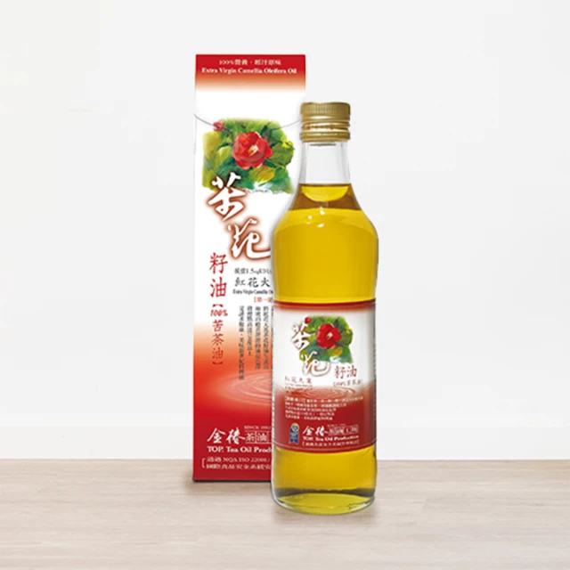 【金椿茶油工坊】紅花大菓 苦茶花籽油(500ml/瓶)