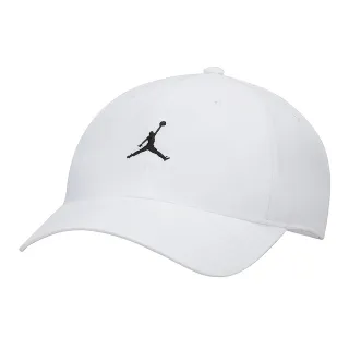 【NIKE 耐吉】帽子 棒球帽 運動帽 遮陽帽 J CLUB CAP US CB JUMPMAN 白 FD5185-100