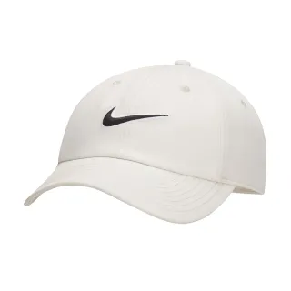 【NIKE 耐吉】帽子 棒球帽 運動帽 遮陽帽 U NK CLUB CAP U CB SWSH L 白 FB5369-072