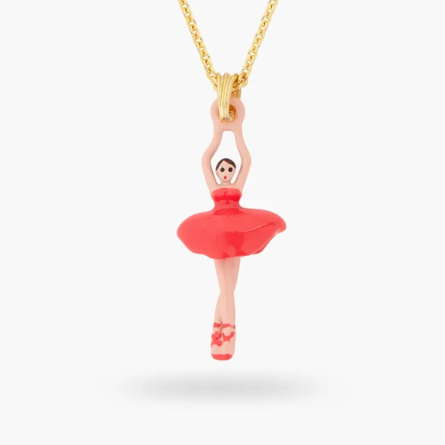 【Les Nereides】迷你芭蕾-珊瑚紅項鍊