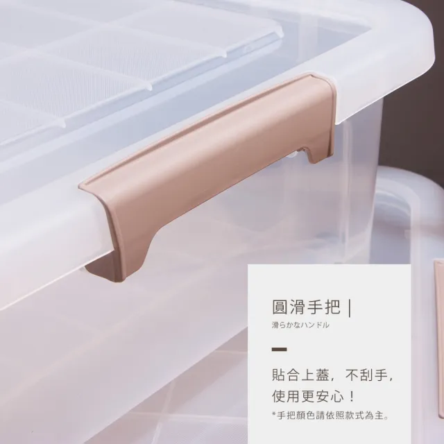 【Mr.Box】3入-雙開掀蓋床底收納箱(附滑輪-三色可選)
