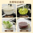 【茉家】安心材質PP+PET洗米洗菜瀝水蔬果籃(大小號各1入)