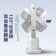 【OMG】USB桌面電風扇 空氣循環涼風扇 靜音大風力 A8801(三段調節/LED桌面補光燈)