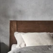 【橙家居·家具】富士系列胡桃色1.5*2.0米高體置物床架 FS-A3011(售完採預購 收納床底 床組 雙人床 臥室床)