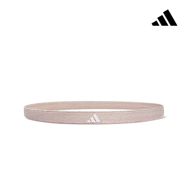 【adidas 愛迪達】止滑運動髮帶組(燕麥棕/焦糖棕/可可棕)