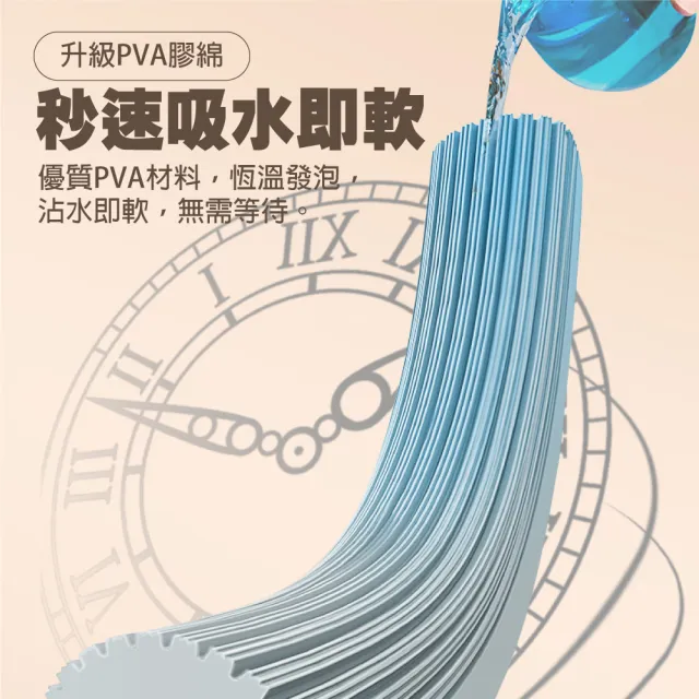 【G+ 居家】膠綿頭補充包3入組-33公分(速軟膠綿頭)