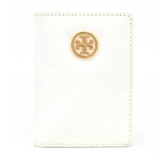 【TORY BURCH】經典金屬LOGO萬用夾(白/展示品)