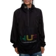 【HUF】Huf Productions Inc 男士夾克 四分之一拉鍊連帽外套(防風夾克 連帽外套 街頭滑板品牌)