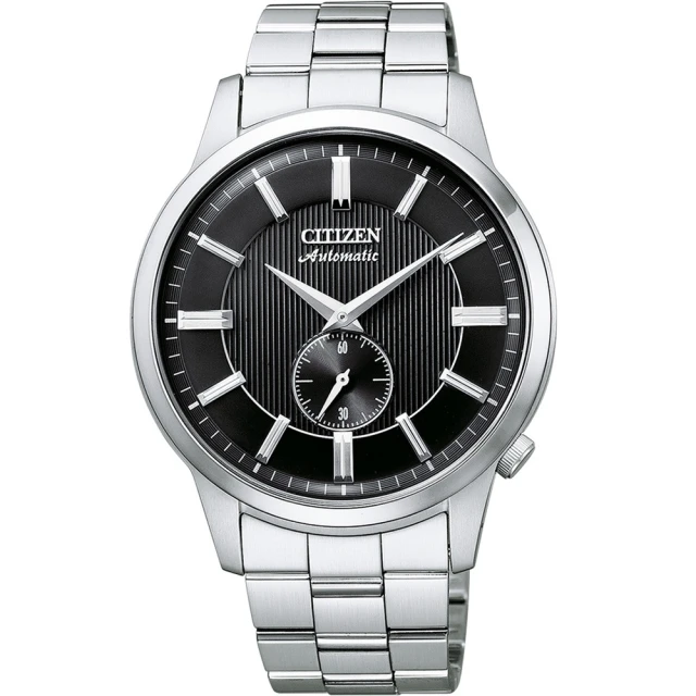 【CITIZEN 星辰】官方授權C1 男 時尚紳士機械錶-黑 錶徑41mm-贈高檔6入收藏盒(NK5000-98E)