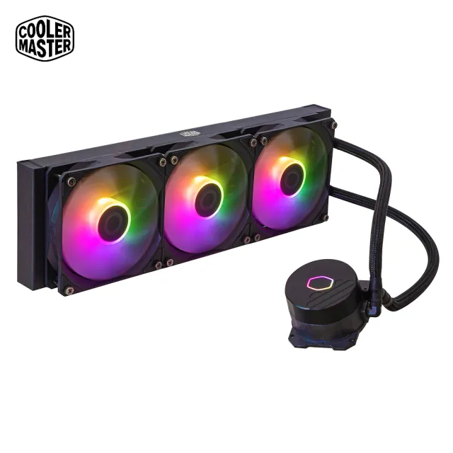 【CoolerMaster】Cooler Master MasterLiquid 360L Core ARGB  黑色 水冷散熱器(360L Core ARGB)