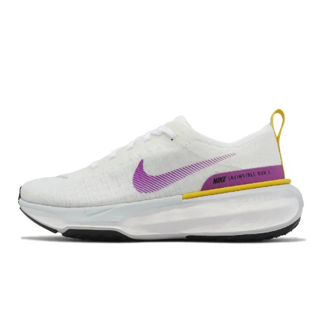 【NIKE 耐吉】慢跑鞋 Wmns ZoomX Invincible Run FK 3 女鞋 白 紫 回彈 運動鞋(DR2660-101)