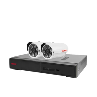 【SAMPO 聲寶】監視器組合 4路2鏡 DR-TWEX3-4錄影主機 VK-TW2C66H 2百萬畫素槍型紅外線攝影機 昌運監視器