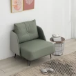【IDEA】沁冷現代緞面紋理皮藝單人沙發