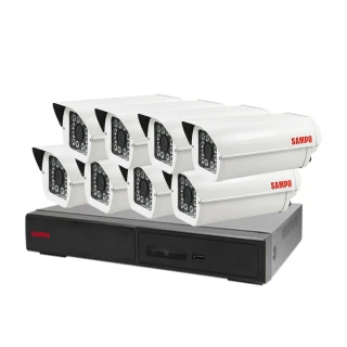 【SAMPO 聲寶】監視器組合 8路8鏡 DR-TWEX3-8錄影主機 VK-TW2C98H 2百萬畫素紅外線攝影機 昌運監視器