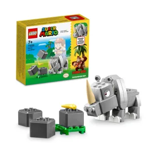 【LEGO 樂高】超級瑪利歐系列 71420 犀牛蘭比(動物玩具 任天堂)