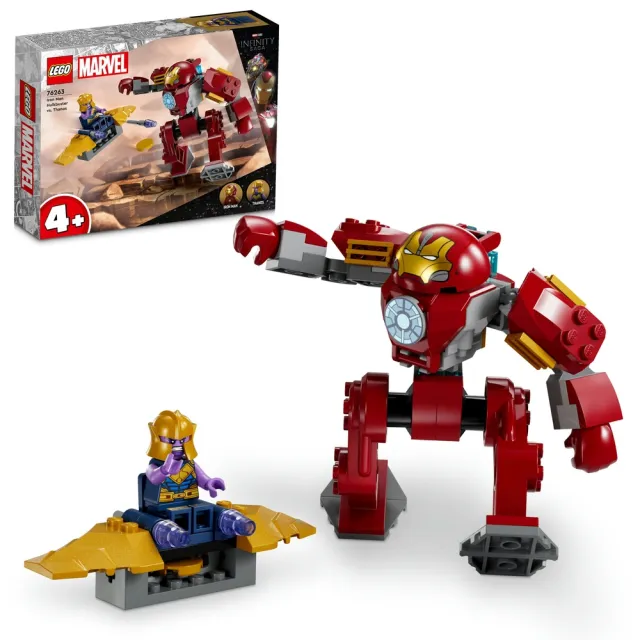 【LEGO 樂高】Marvel超級英雄系列 76263 鋼鐵人反浩克裝甲對戰薩諾斯(Iron Man Hulkbuster vs.Thanos)