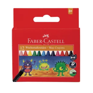 【Faber-Castell】輝柏 大眼星球 無毒蠟筆 12色/盒 120043