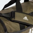 【adidas 愛迪達】Linear Duffel M 健身包 旅行包 側背 手提 肩背 運動 休閒 枯葉綠(HR5350)
