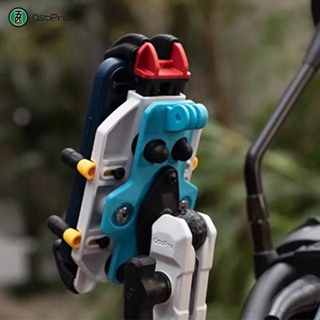 【MWUPP 五匹】Osopro減震系列 專業摩托車架-甲殼彩甲版-後視鏡(外送人員、機車騎士必備)