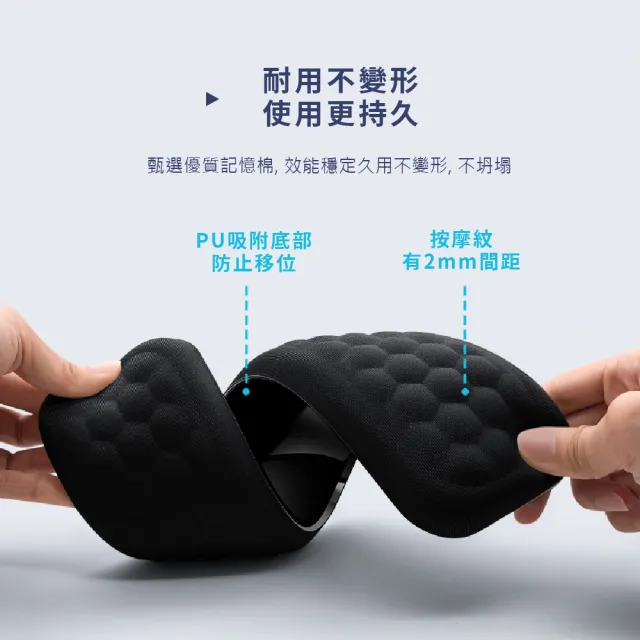 【辦公小物】記憶棉紓壓鍵盤護腕墊-大款(防滑 滑鼠墊 鍵盤墊 護手墊 手腕墊 手托 腕托 軟墊 電腦周邊)
