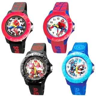 【TDL】漫威英雄蜘蛛人鋼鐵人美國隊長兒童錶手錶卡通錶 U9-950(復仇者聯盟)