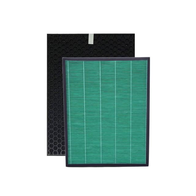 【PUREBURG】適用 Coway格威AP-1019c 積木機 空氣清淨機 副廠替換用濾網組(HEPAX1+活性碳濾心X1)