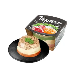 【TAPAZO 特百滋】寵物開胃三層杯(80g*12入 主食/全齡貓/全齡犬/貓狗飼料/罐頭餐盒/零食點心)