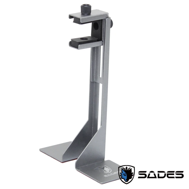 【SADES 賽德斯】可變形顯示卡支撐架橫式/直立顯卡適用(消光金屬灰)