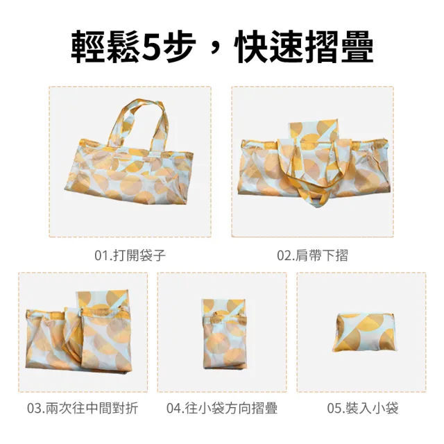 【SUNORO】抽繩環保購物提袋 輕量折疊手提袋(購物袋/收納袋/單肩包)