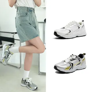 【Paperplanes】韓國空運來台。螢光跳色網布厚底3CM鞋休閒鞋/男女款/大尺碼/運動鞋(7-1557/銀/現+預)