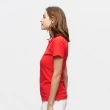 【NAUTICA】女裝 修身素面短袖POLO衫(紅)