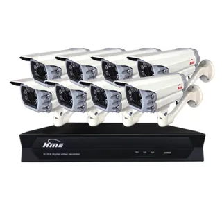 【HME 環名】組合 HM-NTX45L 8路數位錄影主機+HM-M1 200萬 四合一紅外線彩色管型攝影機*8 昌運監視器