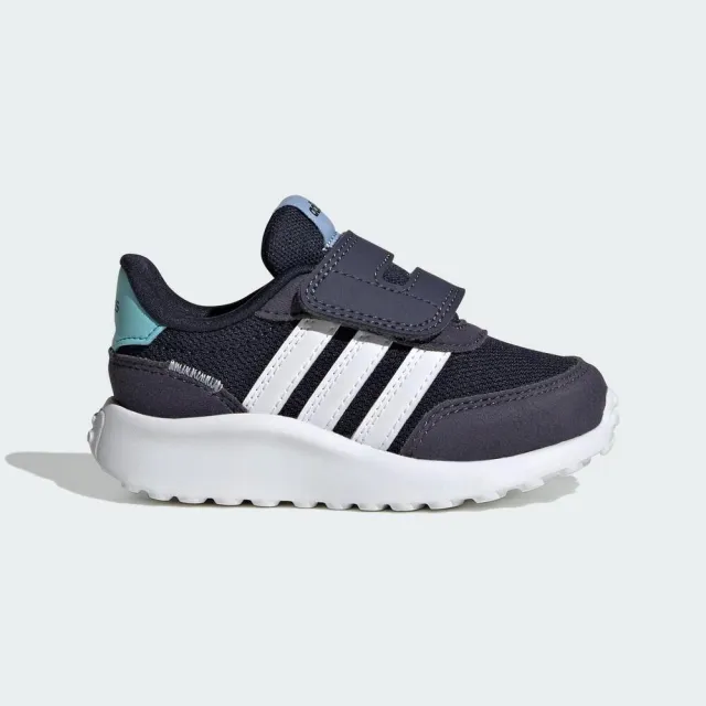 adidas 愛迪達 Run 70s AC I 小童 慢跑鞋 運動 休閒 寬楦 柔軟 避震 魔鬼氈 深藍(IG4892)