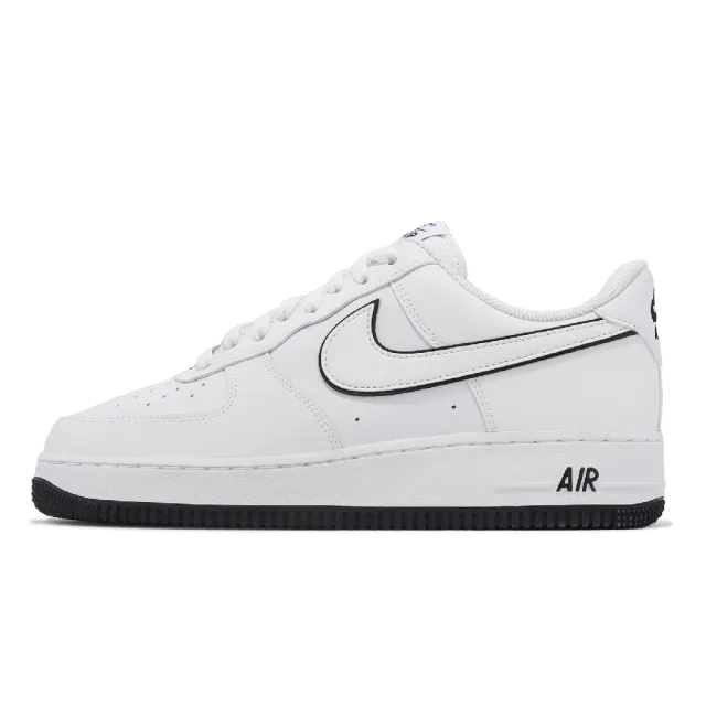 NIKE 耐吉】休閒鞋Air Force 1 07 白黑男鞋AF1 小白鞋滾邊百搭(DV0788