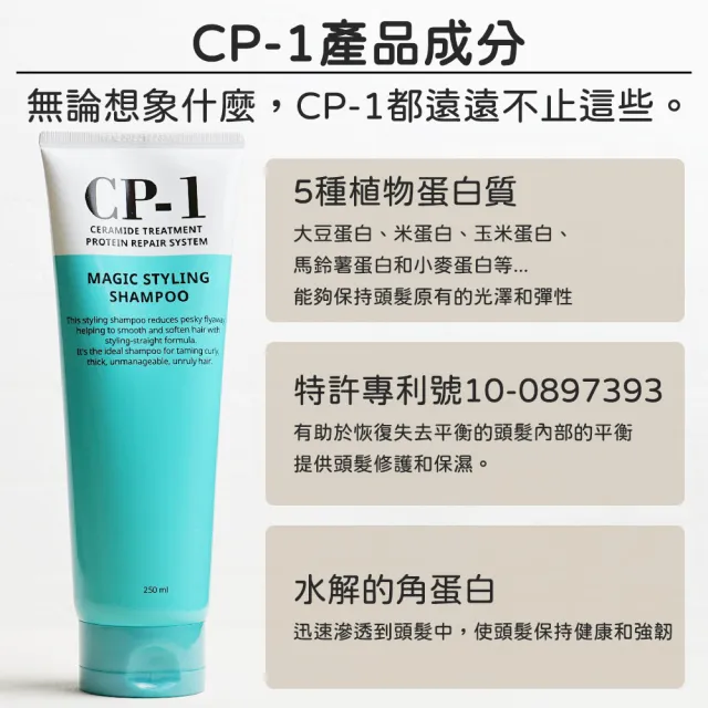 【卡芮亞】CP-1 魔力離子燙洗髮精 250ml(熱門 推薦 洗髮精 離子燙)