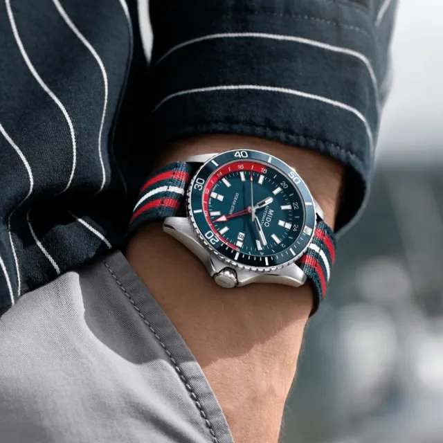 【MIDO 美度】特別版 OCEAN STAR 海洋之星 陶瓷錶圈 GMT 潛水機械腕錶 禮物推薦 畢業禮物(M0266291104100)