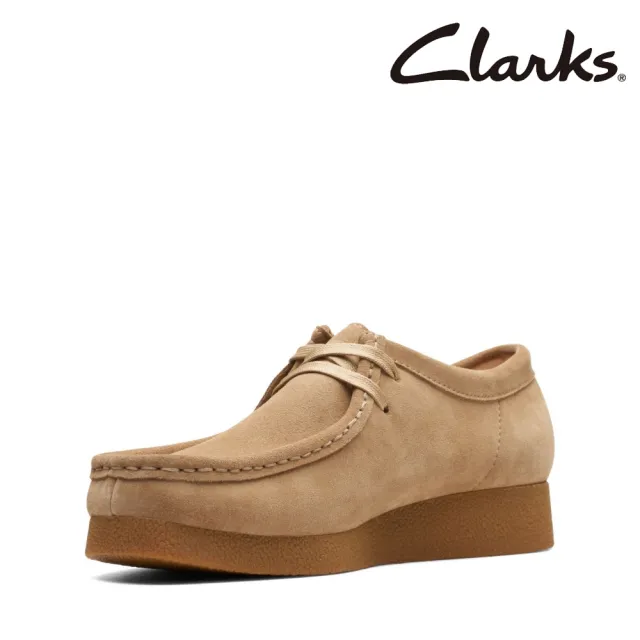 Clarks】女鞋Wallabee EVO Sh 經典升級原創工藝兩眼孔袋鼠鞋(CLF74747C 