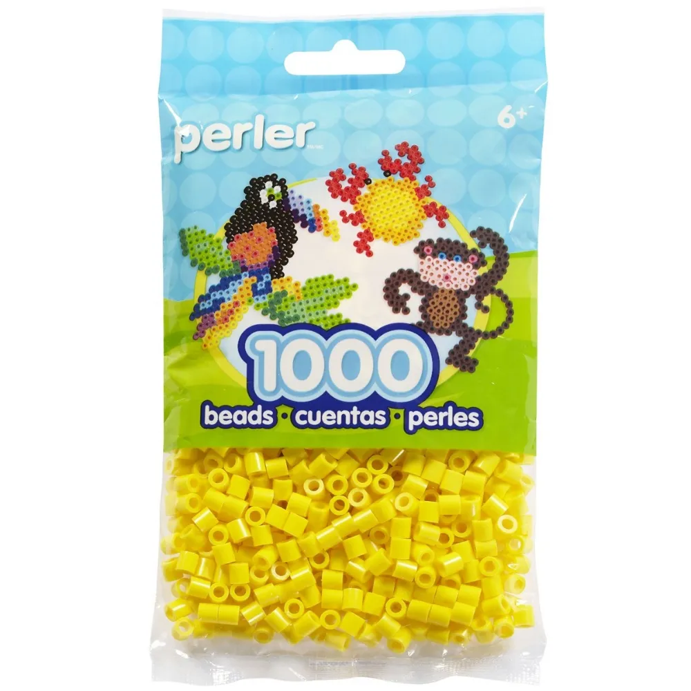 《Perler 拼拼豆豆》1000顆單色補充包-03黃色