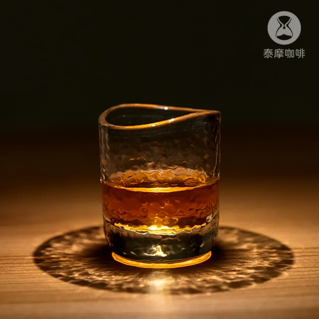 【TIMEMORE 泰摩】日式錘目紋杯 2入對杯(耐熱玻璃杯 咖啡杯 茶杯 酒杯 威士忌杯 聞香杯)